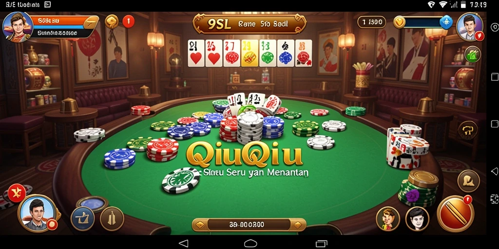 Tampilan gameplay seru permainan QiuQiu 9SL.