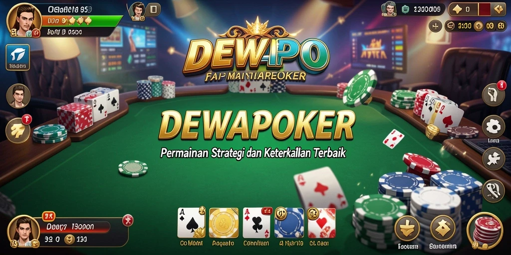 Tampilan gameplay menegangkan dari DEWAPOKER yang menguji strategi.