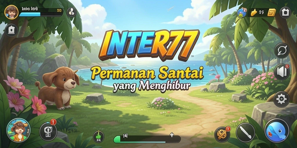 Tampilan gameplay INTER77 yang cerah dan menghibur.