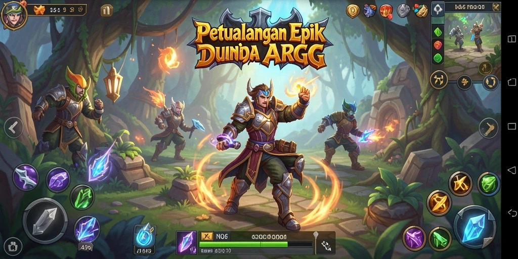 Tampilan gameplay N06 yang mendebarkan dan penuh aksi di dunia ARPG.
