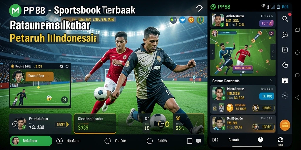 Tampilan gameplay PP88 dengan berbagai opsi taruhan olahraga.
