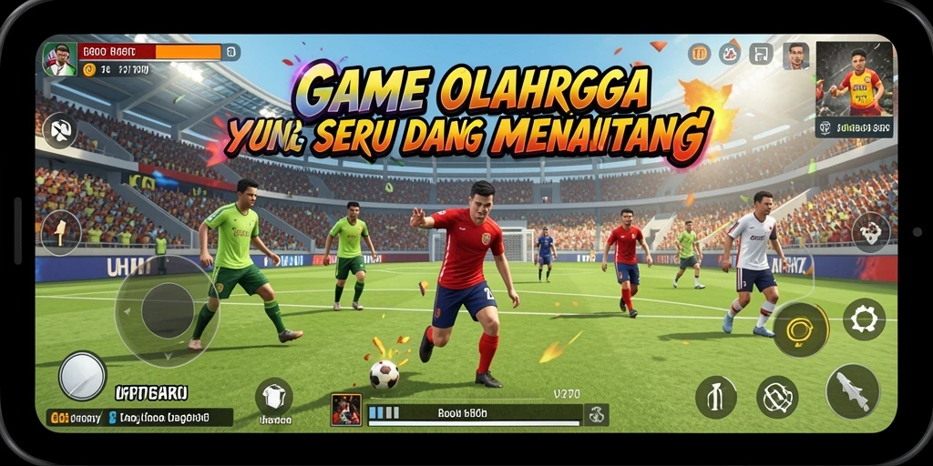 Screenshot UH77 menampilkan aksi menegangkan dalam permainan olahraga.